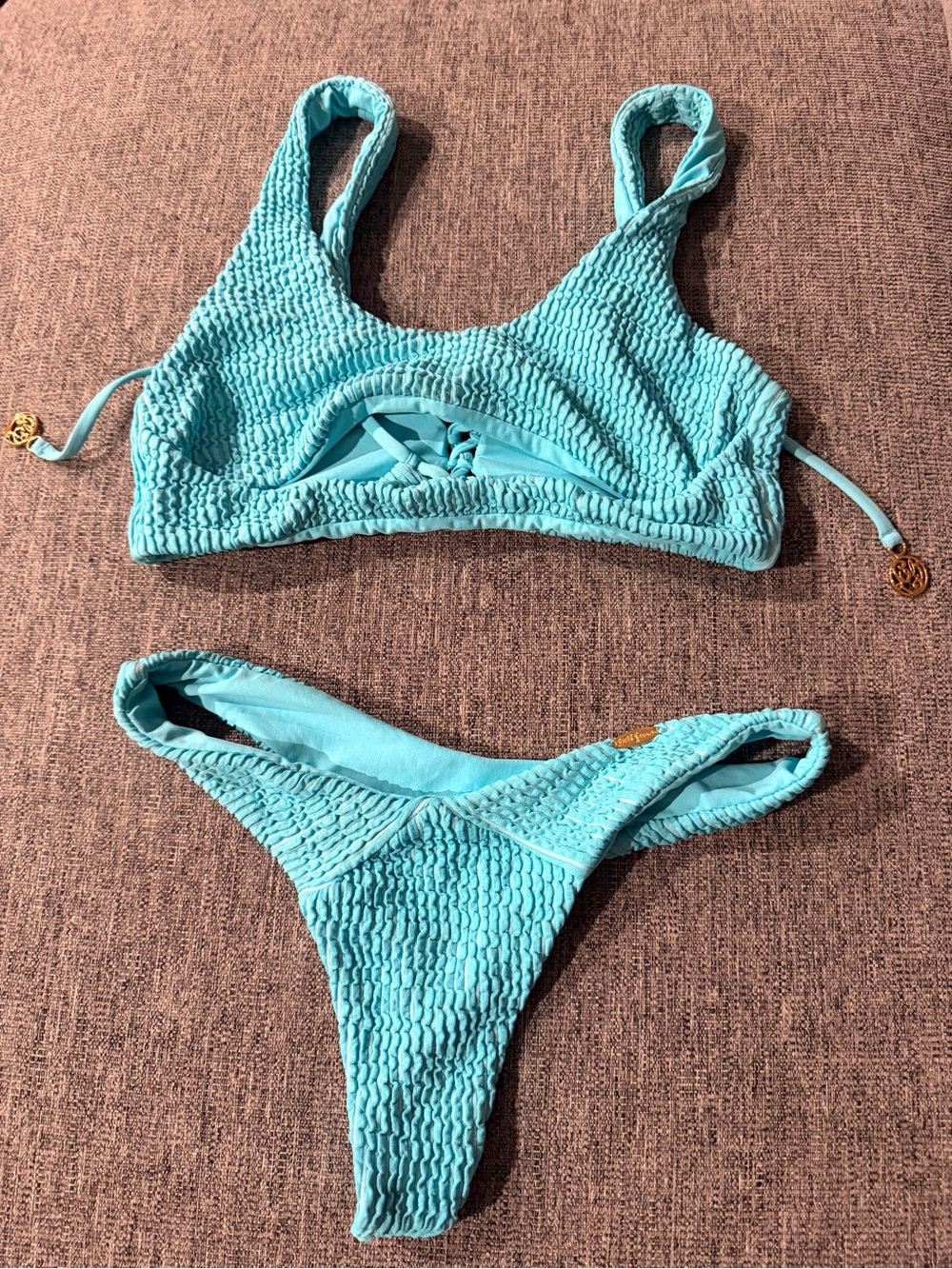 Luli Fama Pura Curiosadad Open Front Bikini